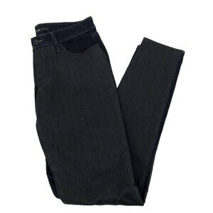Joe's Jeans Black/Blue Mid-Rise Skinny Jeans | Made in Mexico